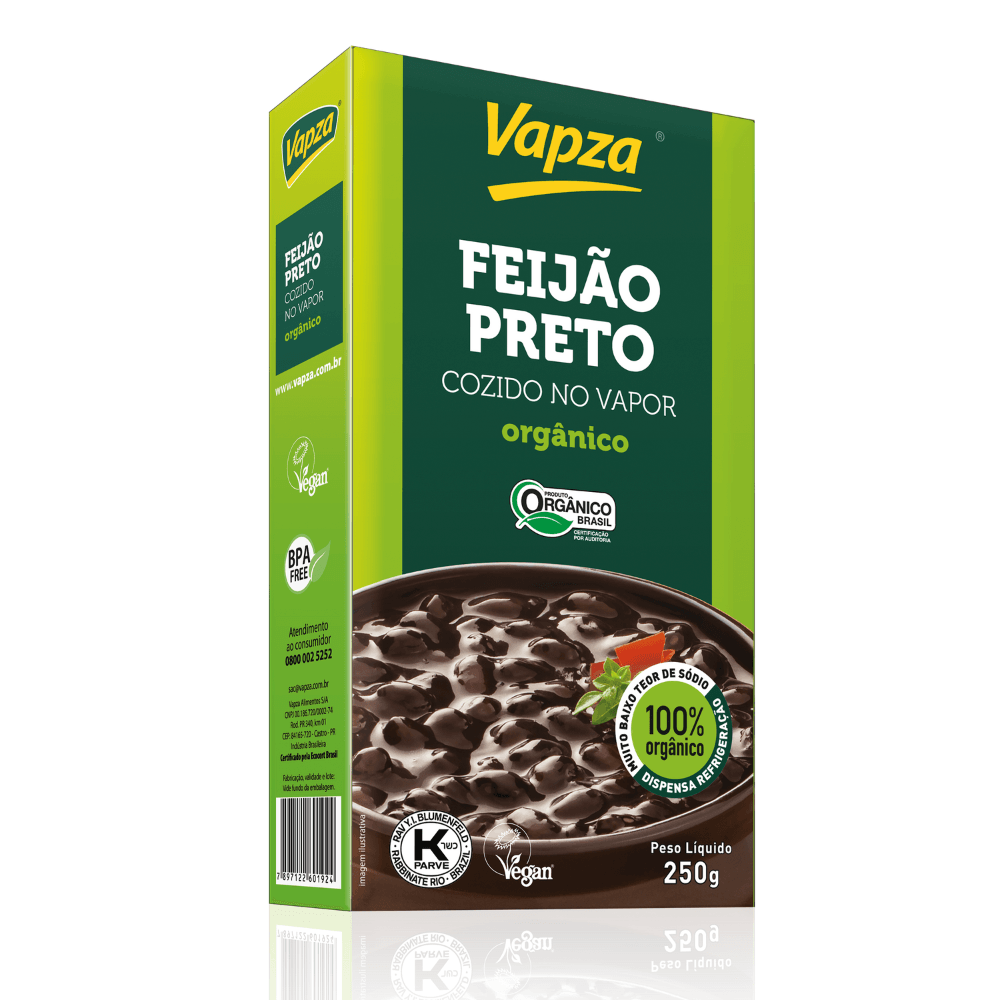 Feijão Preto Orgânico 250G Vapza
