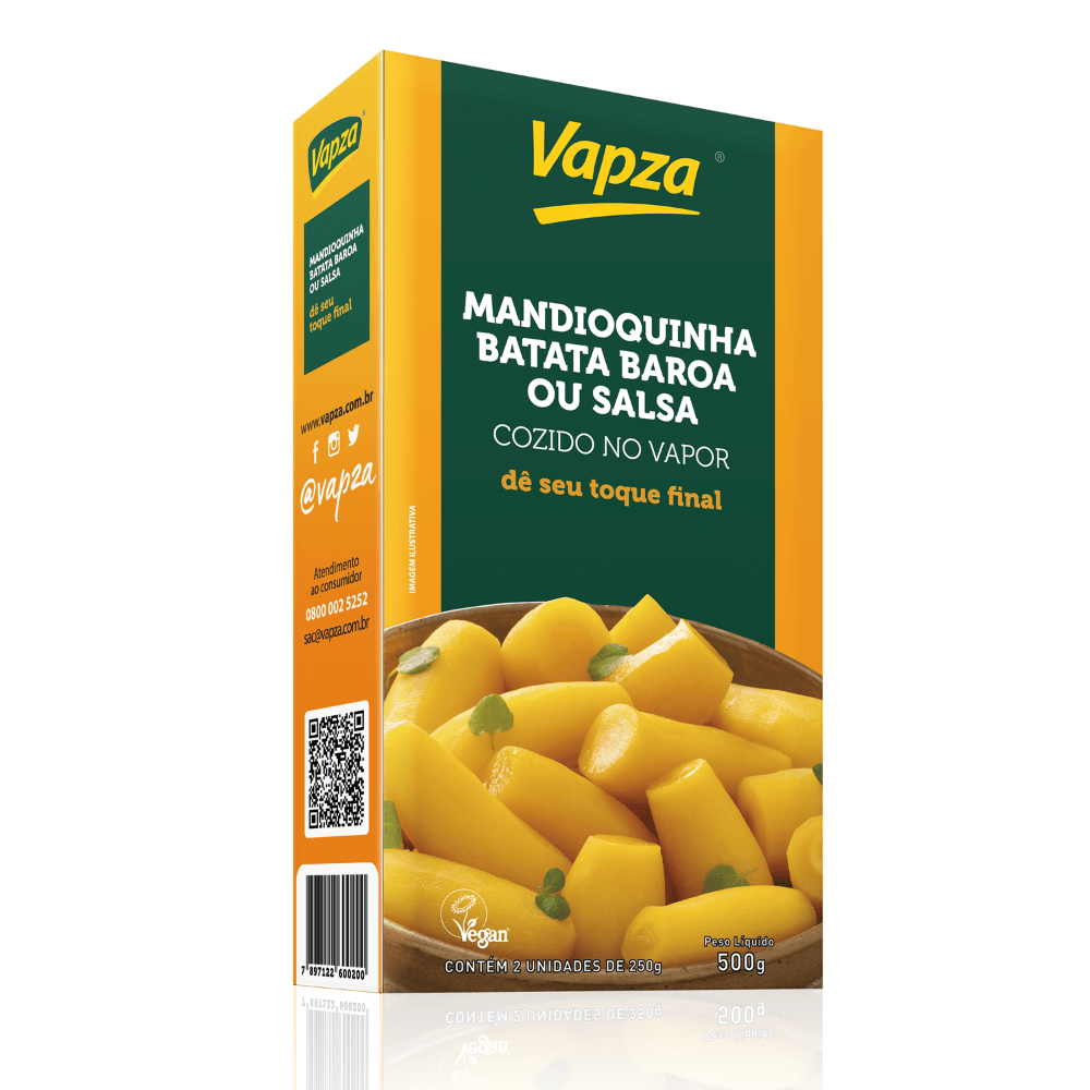 Mandioquinha Cozida no Vapor 500G Vapza