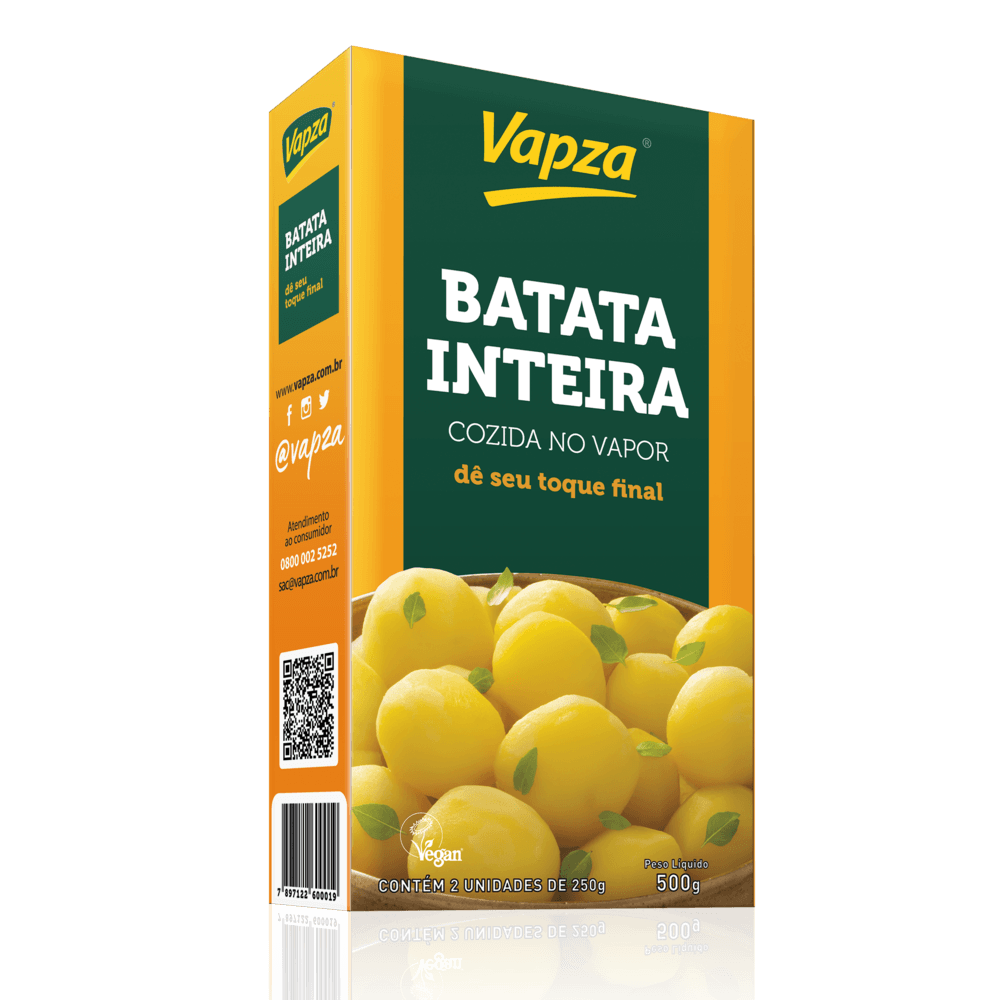 Batata Inteira Cozida no Vapor 500G Vapza