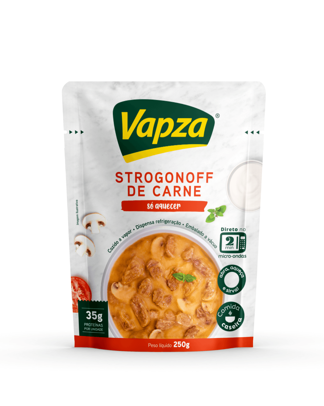 Strogonoff de Carne 250G Só Aquecer Vapza