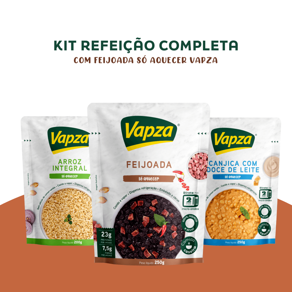Refeição Completa com Feijoada Só Aquecer Vapza